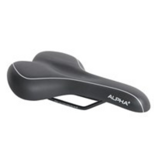 SADDLE ALPHA PLUS BLACK MTB II WITH GEL