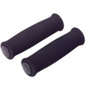 HANDLEBAR GRIPS FOAM 125MM ATB BLACK (PR)