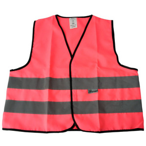 HI-VIS WAISTCOAT CHILDREN PINK 55CM X