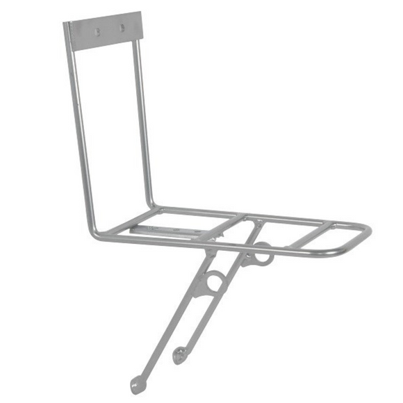 CARRIER FRONT RIGID 700C STEEL SIL SQ