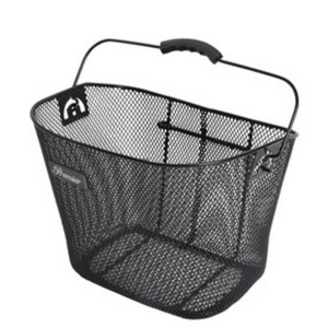 Basket Closed Mesh + Bracket Black | Bikes Online Store