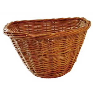 BASKET WICKER D SHAPE 18" FULL THICK WICKE