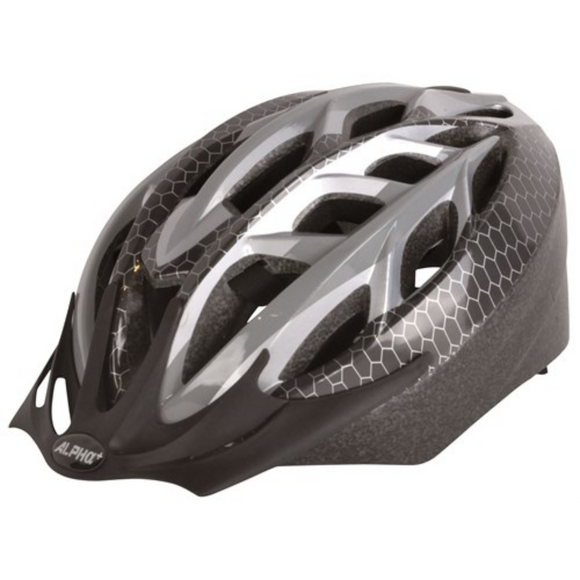 ALPHA PLUS HELMET SONIC GREY/BLACK