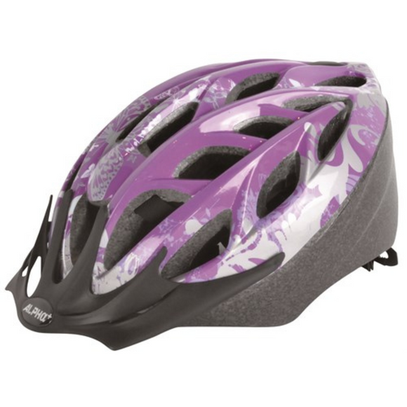 ALPHA PLUS HELMET SONIC PURPLE/SILVER