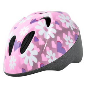 ALPHA PLUS JUNIOR HELMET FLOWER 44-50CM PINK